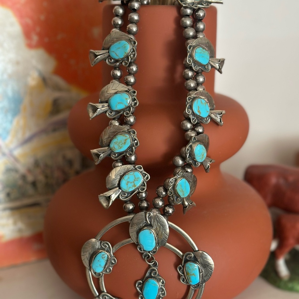 Vintage Squash Blossom Necklace